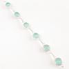 Aqua Chalcedony Gemstone 925 Fine Silver Jewelry Handmade Bracelet Birthday Gift RB-14-18