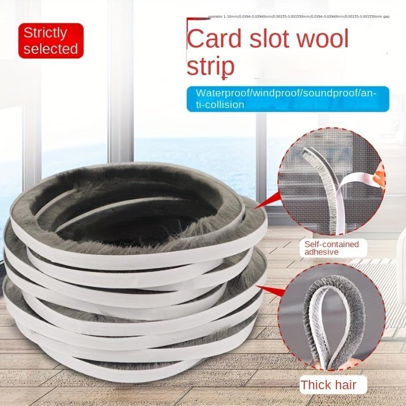 Self-Adhesive Door Window Sealing Strip,Draft Stopper with Adhesive Backing for Aluminum Alloy Windows Wooden Doors, Collision Prevention Seal Strip
