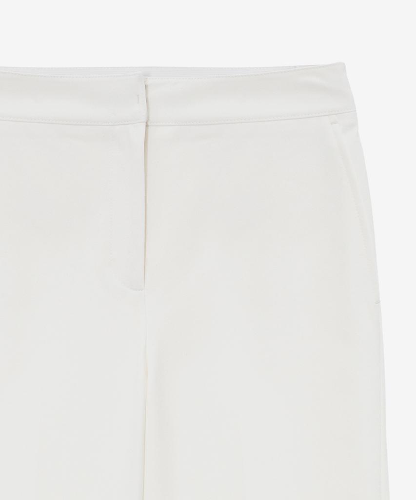 MIND BRIDGE WOMEN [W] Wide Elastic White Pants