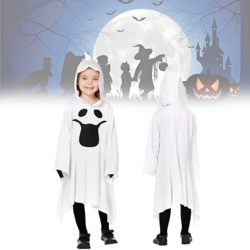 Disfraz de Cosplay de Fantasma Blanco Para Niños Con Guantes Elegantes Perfecto Para las Festividades de Halloween