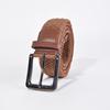 Korean Style Elastic Woven Canvas Belt for Men and Women - Casual and Versatile