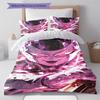 Frieza Pattern Bedding,Quilt Set Quilt Cover Pillowcase Home Birthday Gift (1 * Duvet Cover + 2 * Pillowcase, Without Core)