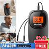 Mini Portable FM Radio Digital Tuning Pocket Clip Radio with Earphone Battery Operated Radio for Home Outdoor Walking Jogging