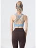 Uarun Women's Sports Bra: Beautiful Back, Cross Eight Straps, High Elastic, Comfortable, Naked Feeling Yoga Bra