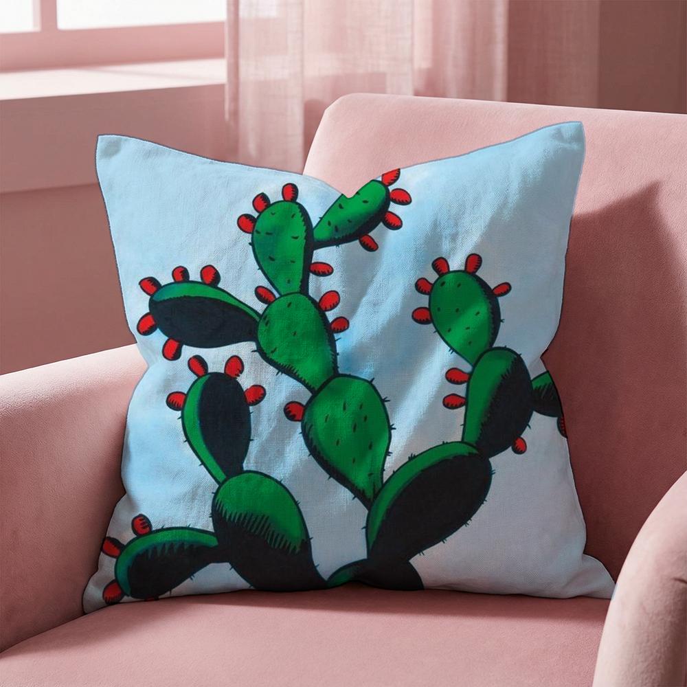 Mexican B-Bingo Lottery Cushion Cover Multi-Scene Pillow Cover for Home & Car - Reversible, Soft & Durable for Daily Use