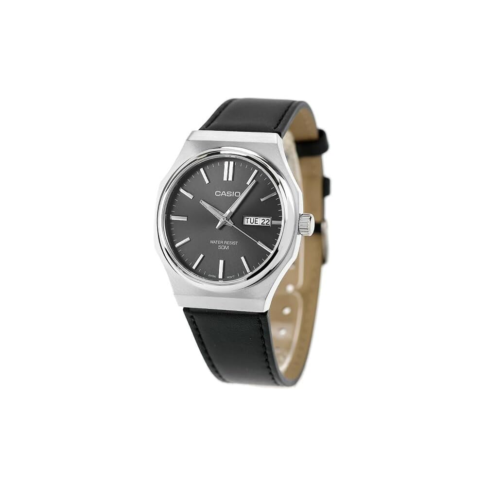 Casio Cheap Casio Standard Quartz Watch MTP-E735L-8AV Unisex Leather Band Water Resistant