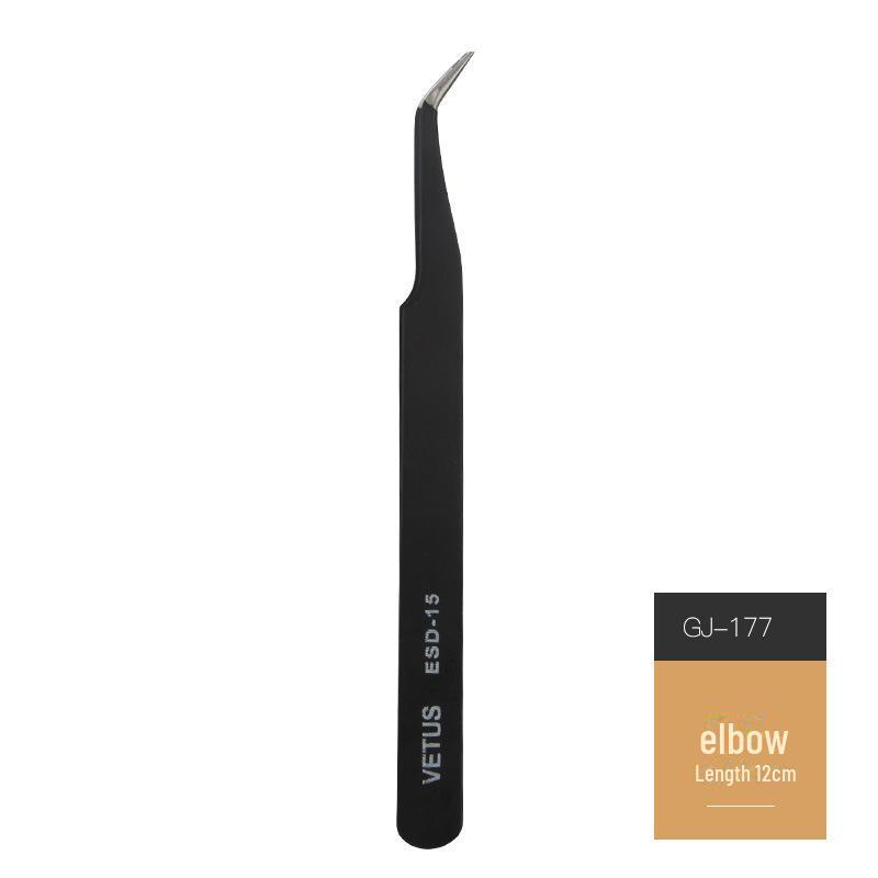 

Набор маникюрных инструментов из нержавеющей стали: Прямые, изогнутые пинцеты и зажимы для наклеек на ногти.