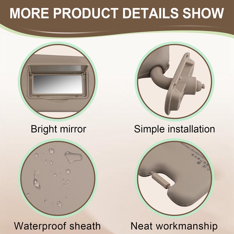 852021F010EZ: Fits Right Side Sun Visor Vanity Mirror of Kia Sportage