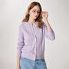 Women's Thickened Round Neck Wool Cardigan