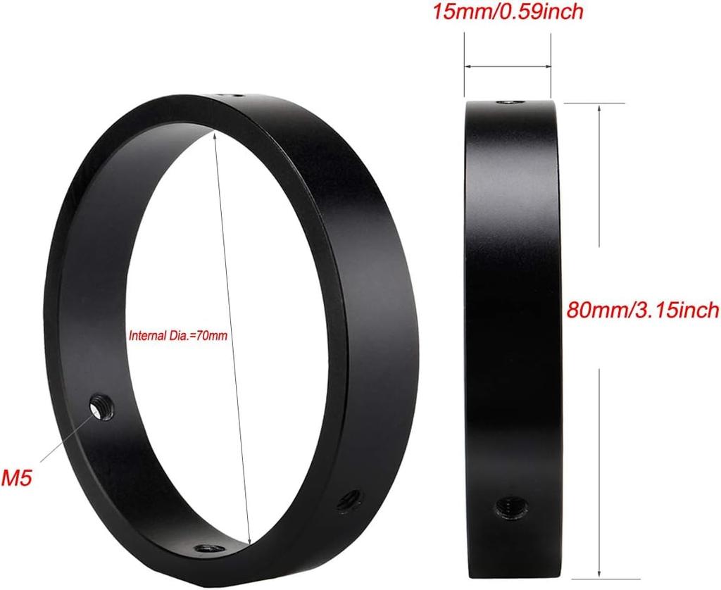 SVBONY SV116 Astronomical Telescope Guide Mounting Sterling Hoop Finder Mounting CNC Ideal for Astrophotography Accessory, Scope/Finder Bracket, +