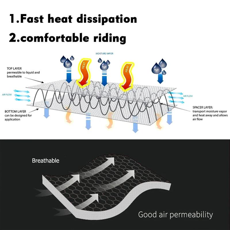 For HONDA NT1100 Motorcycle Insulated Seat Cover Nylon Non-slip Accessories 2022- NT 1100 Airflow Honeycomb Mesh Protect Cushion