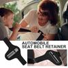 Seat Belt Retainer Non-slip Seat Belt Safety Fastener Quick-Release Locking Tool Anti-Strangle Ergonomic Fixing Buckle for Car