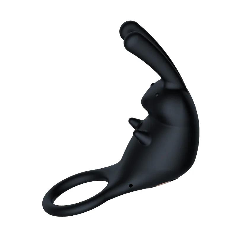 Penis Vibration Ring Delayed Ejaculation Rabbit Vibrator Stimulator Women Clitoris Massage For Adult Men Sex Toys