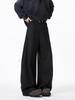 American Dark Gray Scimitar Pants Men's Spring Loose Drape Professional Suit Pants High Street Trendy Brand Wide Leg Trousers