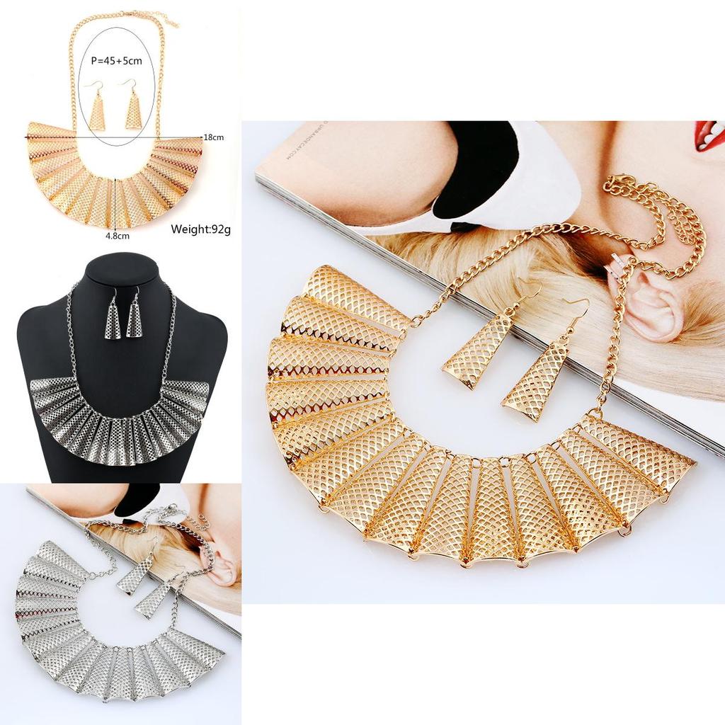 Geometric Alloy Pendant Chain With Electroplating For Travelers And Employee Gifts