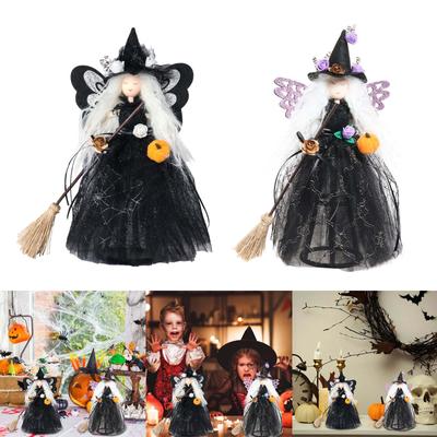 Halloween motýl čarodějnice závěsná ozdoba létající čarodějnice figurka pro strašidelný dům děsivá párty dekorace