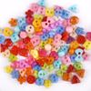 100pcs Mini Buttons Plastic Doll Clothes Round Buckles Buttons for Handmade Cartoon Garment Sewing DIY Craft Needlework