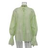 Fashion Loose Solid Color Women's Blouse 2026 Elegant Lapel Long Sleeve Office Lady Shirts Casual Classic Top Spring Female Clothing