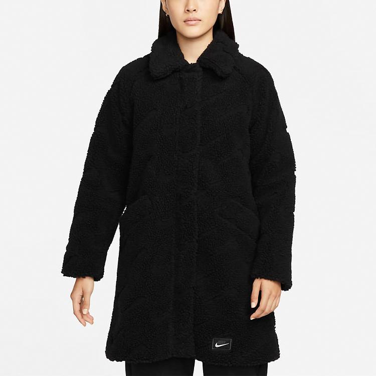 Nike Womens Sportswear Icon Clash Long Jacket (Asia Sizing) Black Women Streetwear DD5089-010