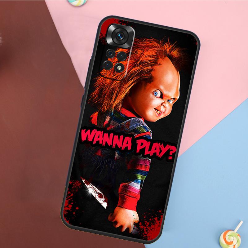 Scary Chucky Doll Horror Movie Case For Xiaomi Redmi Note 11 Pro 11S 8 9 12 10 Pro 10S 9S Redmi 9 10 12C 9C 10C Back Cover