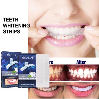 Brightening Teeth Strips, Gentle Stain Removal & Whitening, Daily Oral Care Cleansing Strips