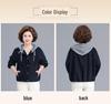 Stylish Spring Denim Hooded Jacket for Middle-Aged Women - Mother's Day Special