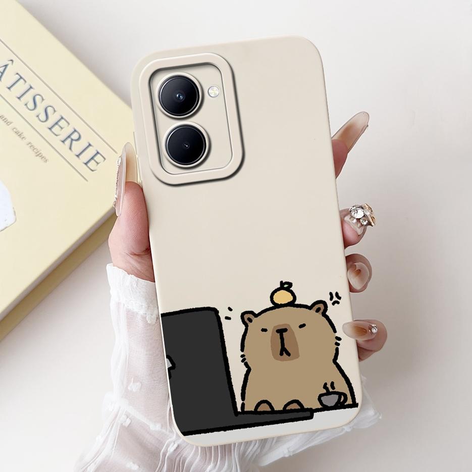 For Realme 10 4G Case RMX3630 Cute Panda Cartoon Cover Soft TPU Phone Case For Realme 10 Pro Plus Pro+ Realme10 5G Fundas Bumper