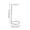 Men Metal Art Shaving Brush Stand Razor Base Chromed Silver Shaving Razor Beard Clean Shaver Kit Cartridge Easy Carry