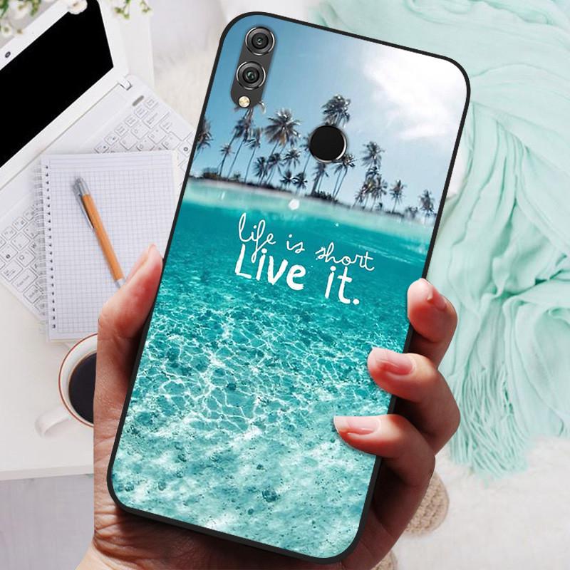 For Huawei honor 8x Case Silicone Luxury Cat Marble Soft Bumper Cover for Huawei honor 8x Max Protective Capas honor8x Max Funda