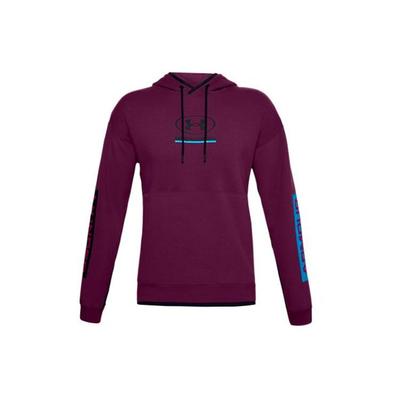 Under Armour Felpa con cappuccio in pile con stampa lettera Pack Uomo felpe Viola 1357100-194