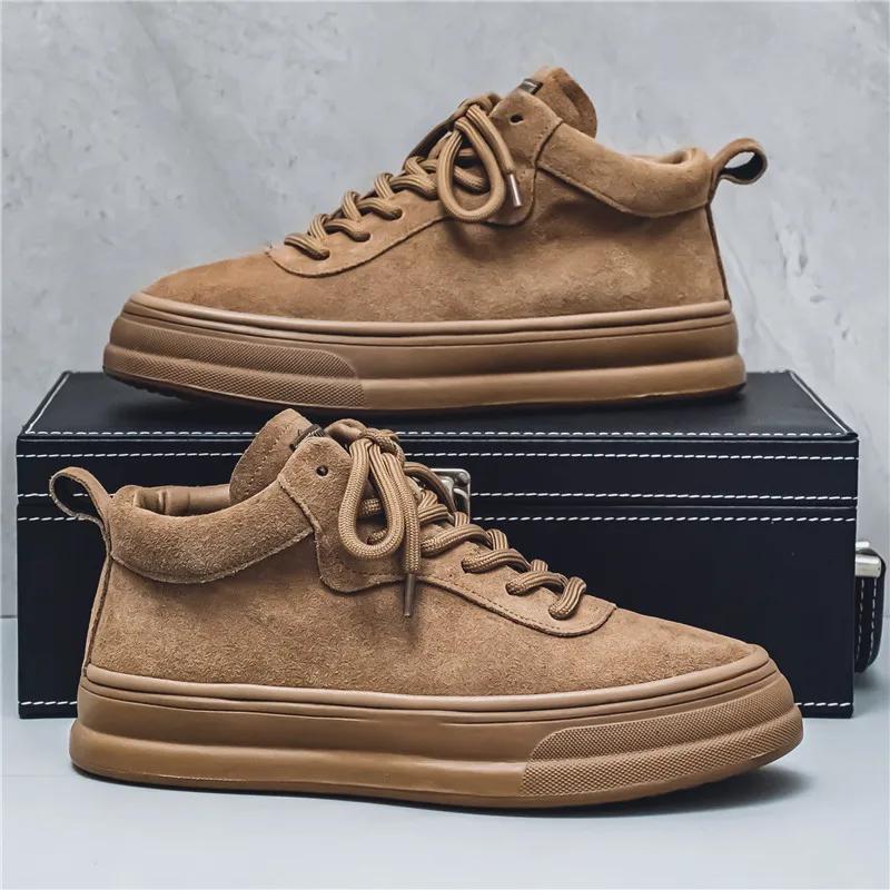 Fashion Men Sneakers  Retro Autumn Comfort Casual Sports Shoes Outdoor Non Slip Wear-resistant Tennis Lace-up Running Shoe