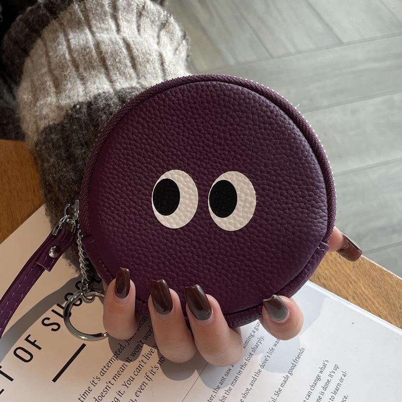2025 Cute Cartoon Women's Genuine Leather Mini Coin Purse - Top Layer Cowhide Design
