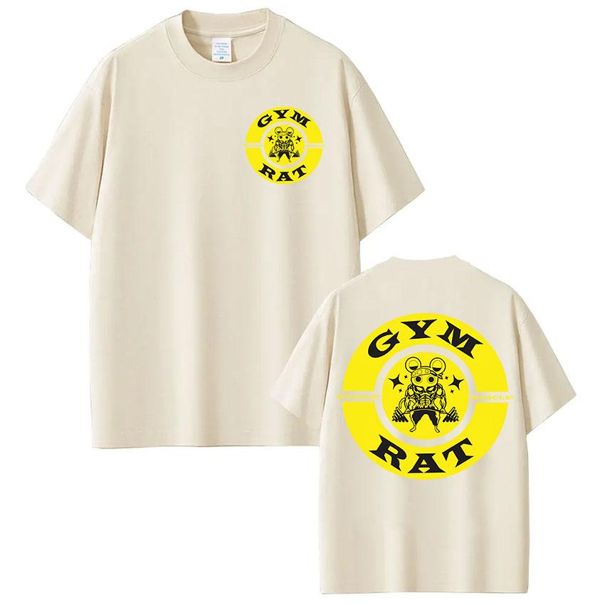 Anime Demon Slayer Uzui Tengen T Shirts Funny Ninja Muscular Mouse Cute Style T-shirt Fashion Oversized Cotton Short Sleeve Tees