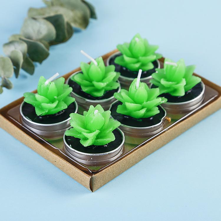 

Мини-украшение свечей для праздничной вечеринки, свадьбы, дня рождения, миниатюрный домашний декор, миниатюрный орнамент, набор из 6 предметов для домашнего декора Aloe