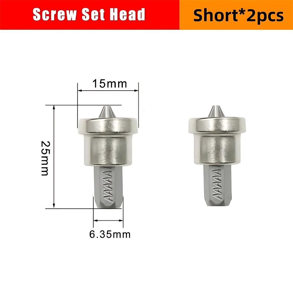 PH2 Gipskartonschrauberbits Kurzer Tiefenanschlag Gipskarton 6,35mm 1-2-5 Stück Schaft Anschlag Schrauben Holzbearbeitung Gipskarton Locator