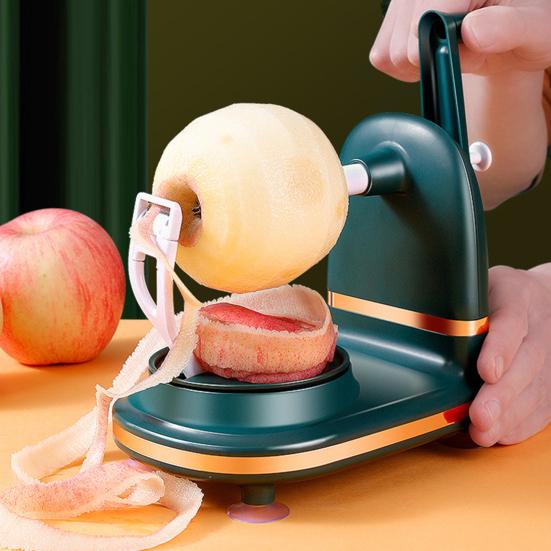 Manual Apples Peeler Hand Crank Fruit Corer Slicer Efficient Food Peeling Machine Kitchen Gift for Elderly Kids