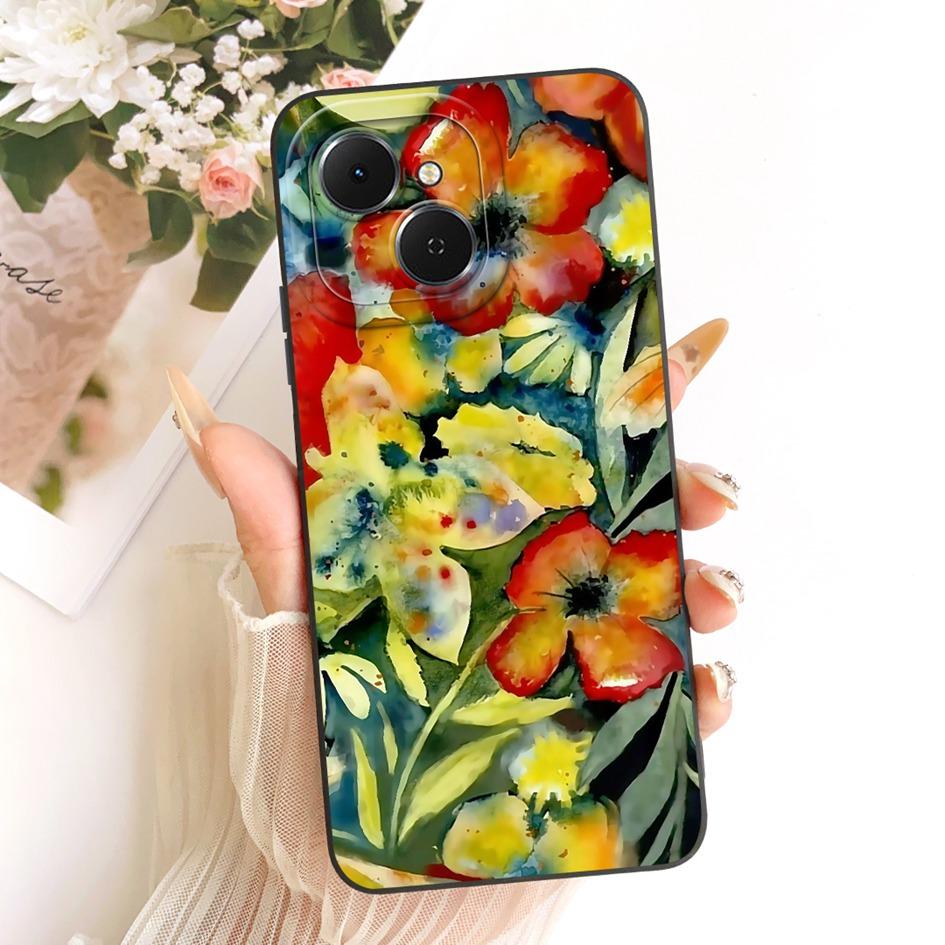 For Tecno Spark 40C Case KM4k Fashion Painted Liquid Silicone Soft TPU Shockproof Cover For Tecno Spark40C Pop 10 Pro Phone Case