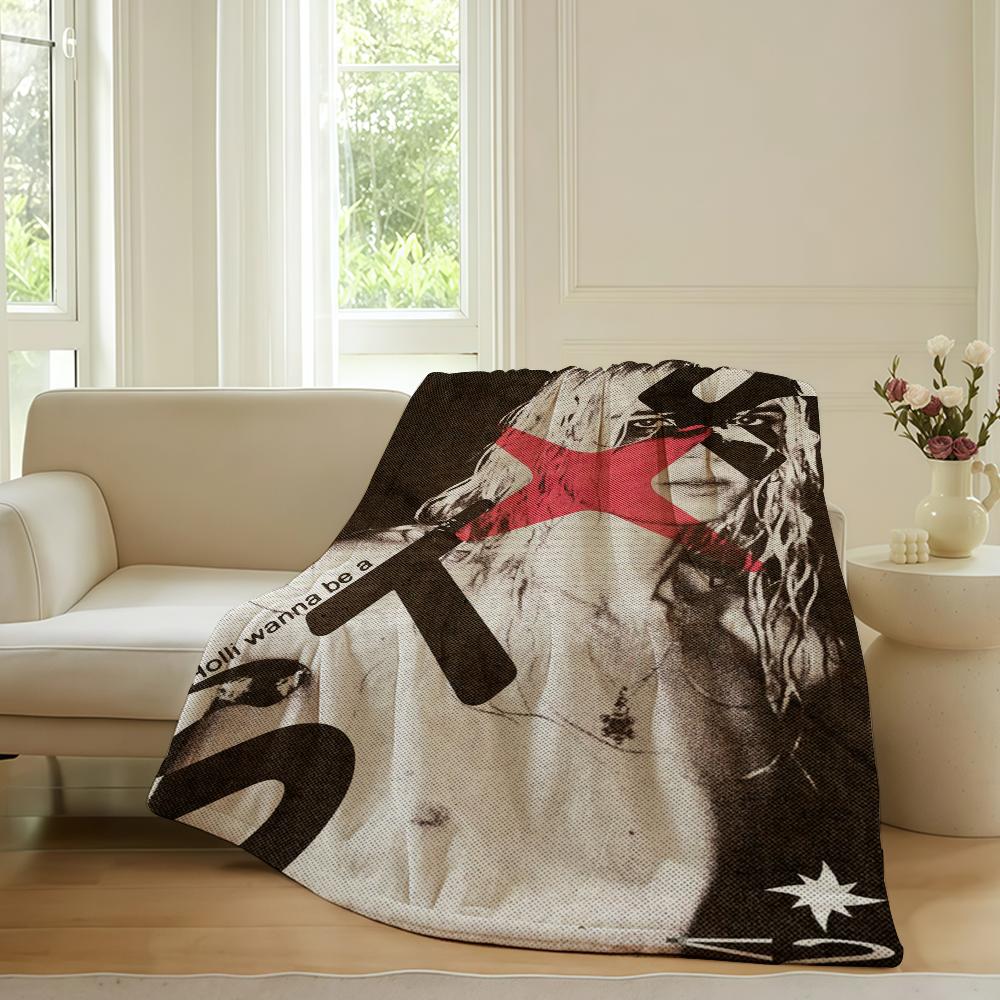 American rapper 2hollis Blanket For Sofa Office Bed Plane Travel Sleep Read Relax Camping Soft And Warm