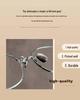 Damen Ultra-Leichte Brille mit Silberrahmen für Kurzsichtigkeit - Reines Titan, Blaulichtfilter, Rundes Gesicht Design