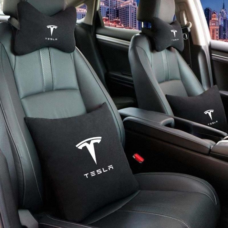 AAAIT1 For Tesla Model 3 S X Y Cybertruck SpaceX Car Seat Neck Pillow Soft Memory Neck Pillow High-Quality Headrest Lumbar Support