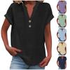 High-End Elegant Print Women's Short-Sleeved Shirt