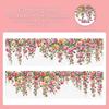 200cm/roll Vine Theme Flower Landscaping Tape PET Decorative Tape Plant Tape  Diary Decoration