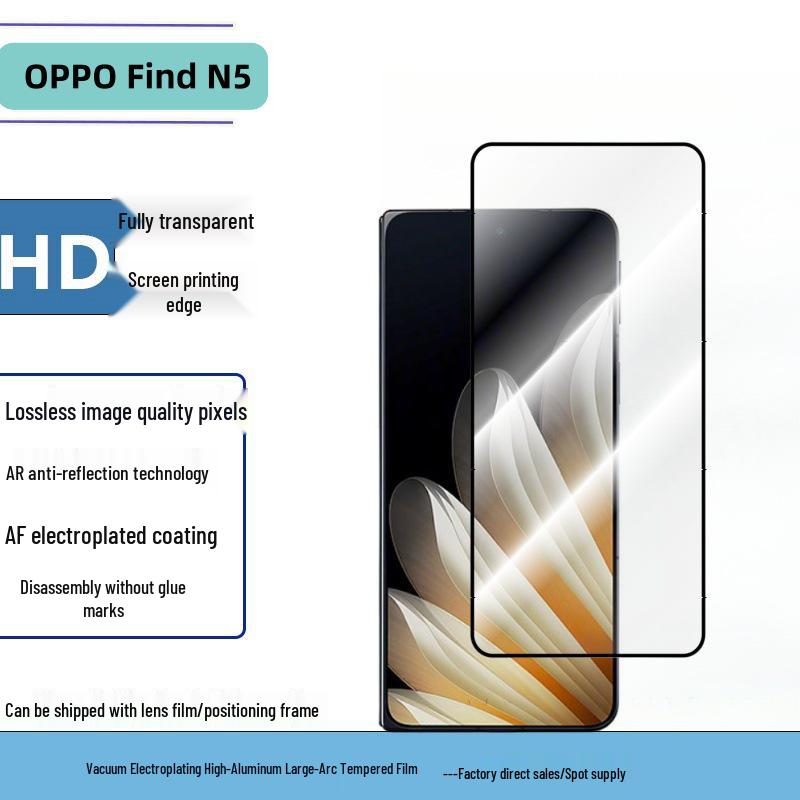 

Защитное стекло для складного смартфона OPPO FindN5 с шелкографией и защитой от шпионажа, с полным покрытием, из закаленного стекла OPPO Find N2