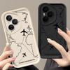 Air Route Pattern Soft TPU Phone Case For Honor 400 Pro 200 Pro X8c X9c Smart X6a X6b X6c Magic7 Lite Silicone Protect Cover