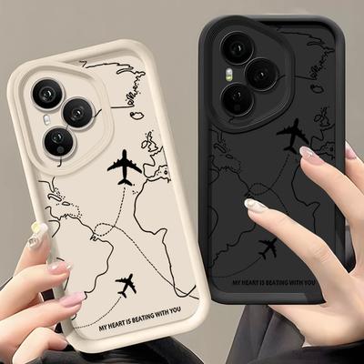 Carcasă Moale din TPU cu Model de Rută Aeriană Pentru Honor 400 Pro 200 Pro X8c X9c Smart X6a X6b X6c Magic7 Lite Husa de Protecție din Silicon