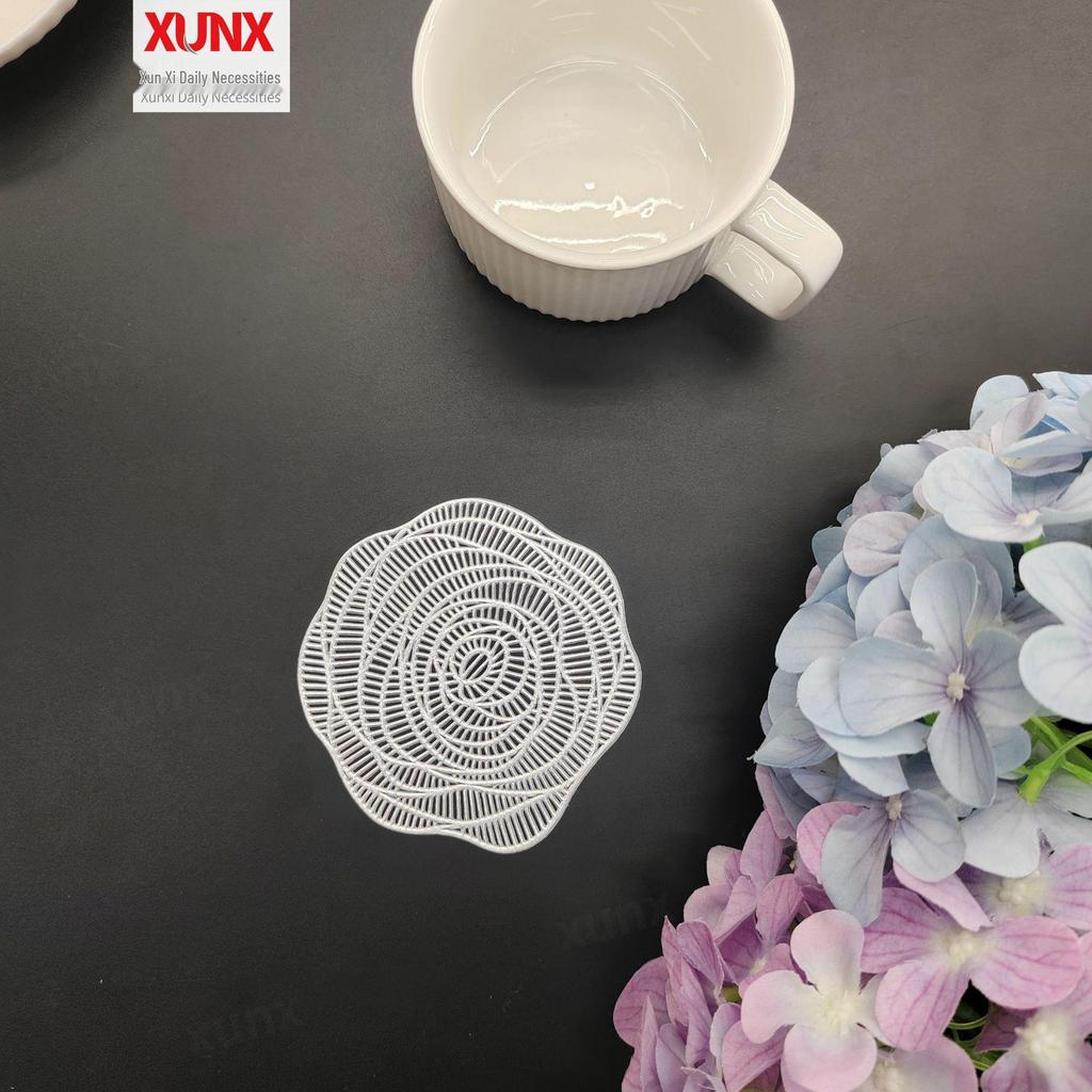 PVC Hollow Heat-Insulation Hot Stamping Placemat - Western Style Best Seller