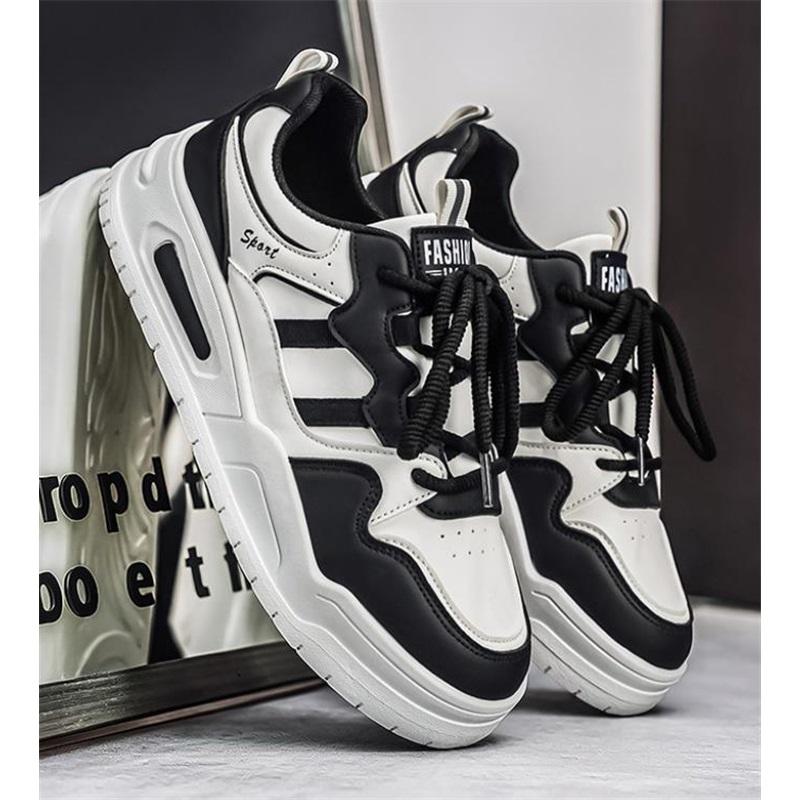 Mesh Shoes Summer New Men's Casual Trend Sports Shoes Student Breathable Running Shoes Thick Sole