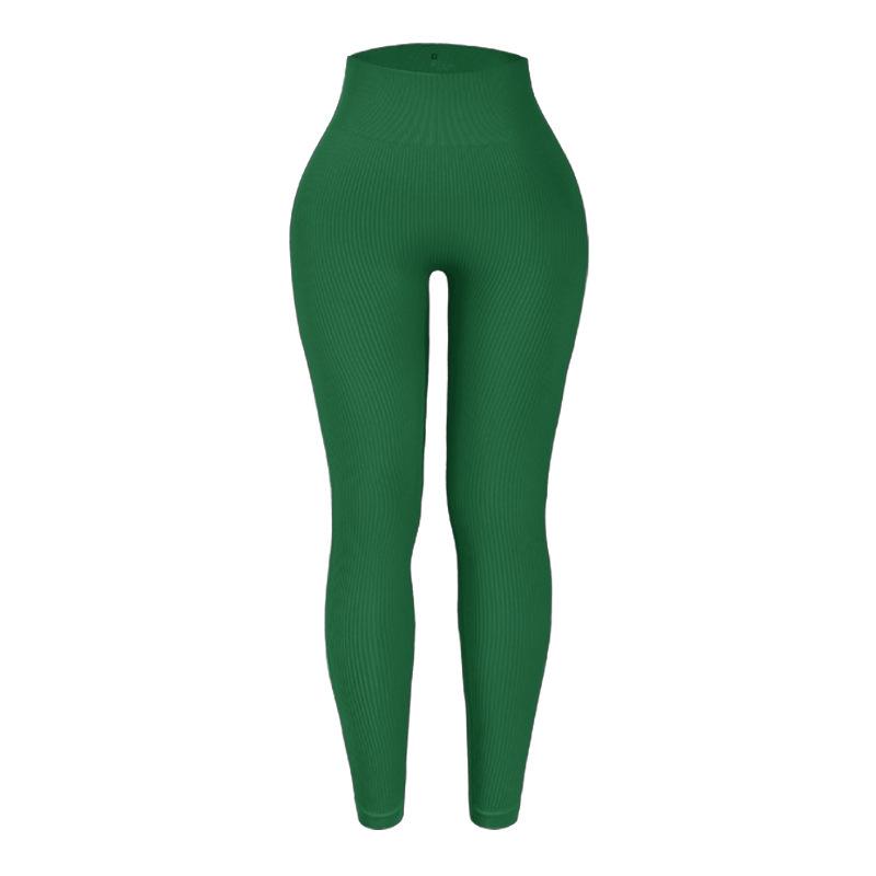 Threaded Peach Hip High Waist Quick Drying Seamless Breathable Abdominal Compression Tight Fit Fitness Pants Yoga Pants For Women