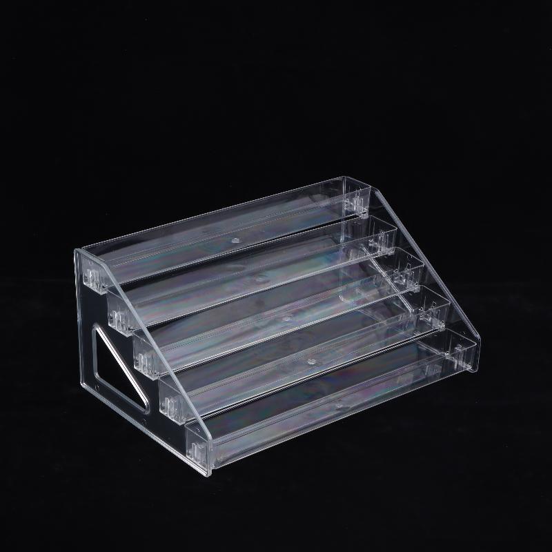 Étagère d'exposition en acrylique à plusieurs niveaux - Organisateur de rangement transparent pour le commerce de détail et l'usage domestique
