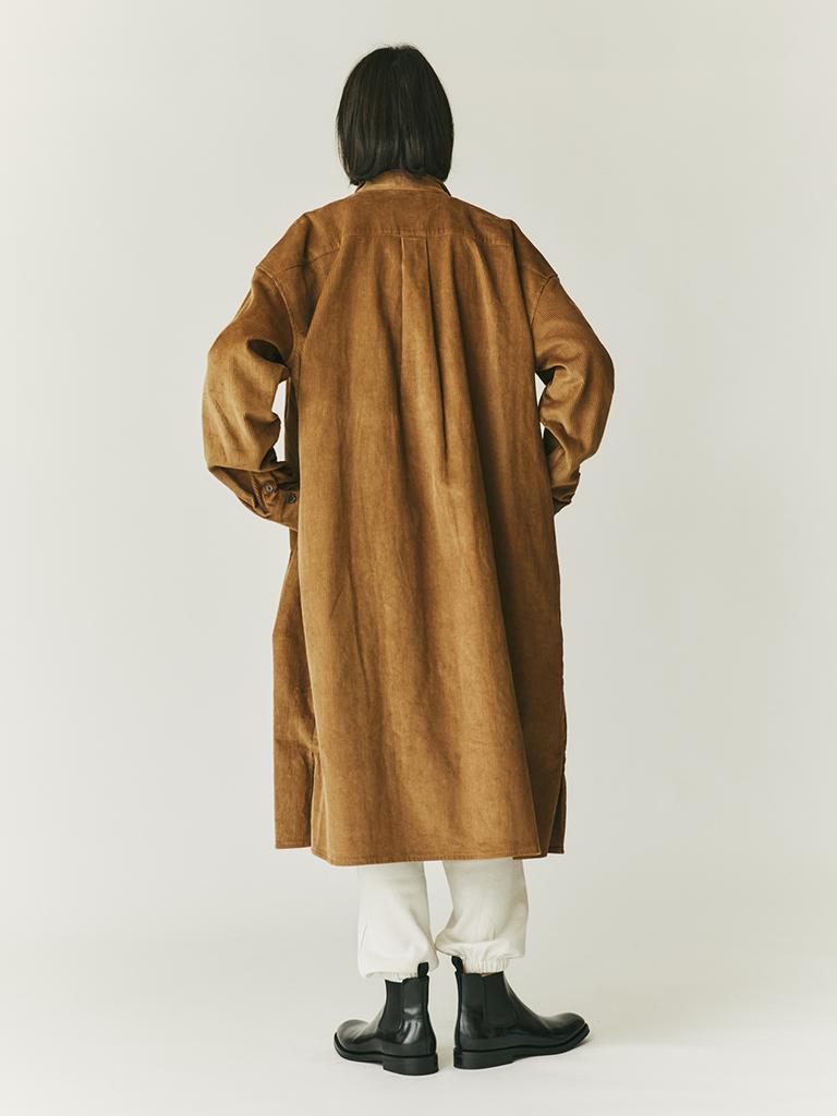 SPNK Corduroy Oversized Dress_Camel